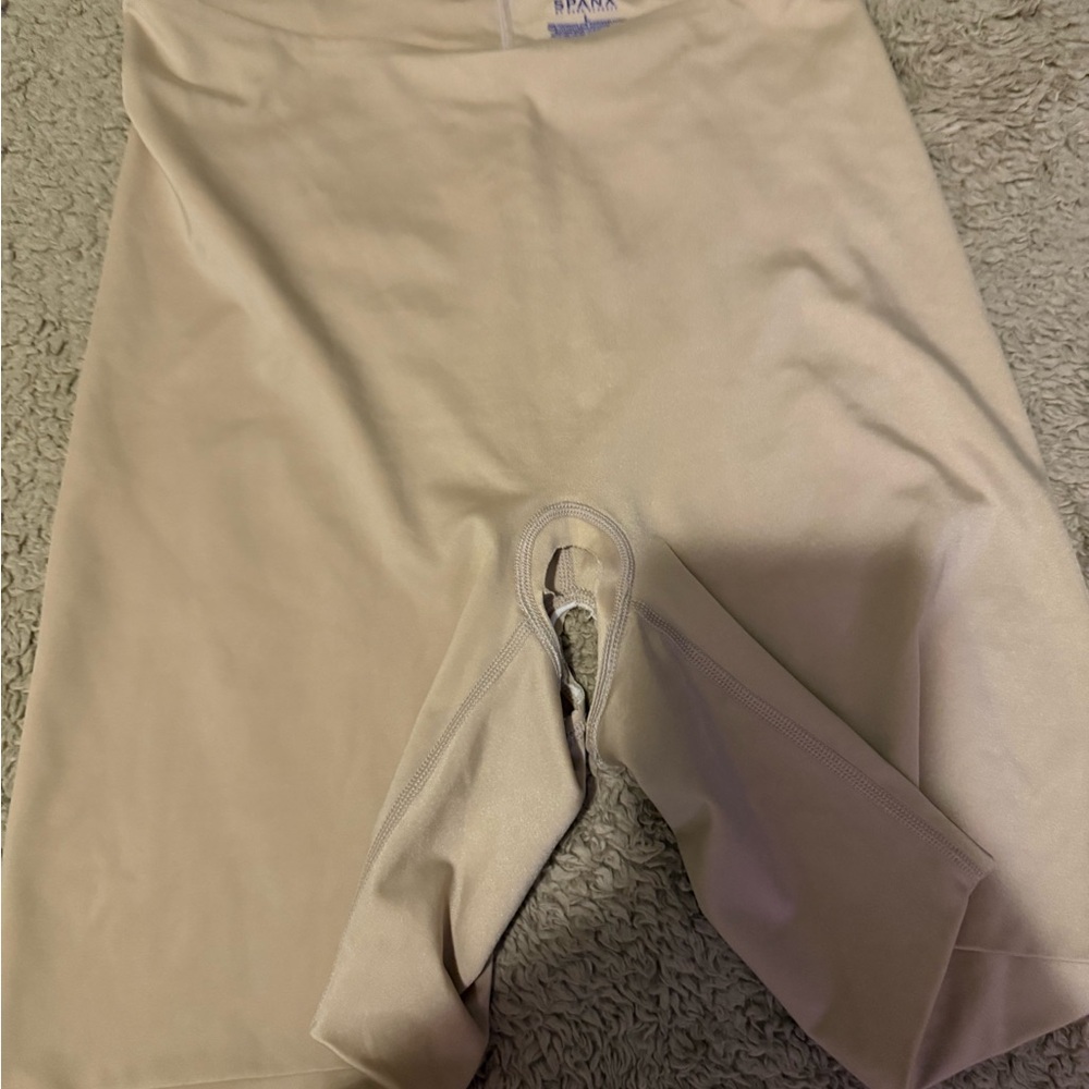 SPANX Cream Shapewear Shorts